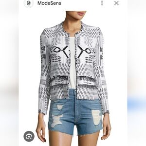 Iro Black and White Patterned Jacket